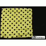 Polka Dot Hanky, Black on Yellow (55cm x 55cm) by Mr. Magic