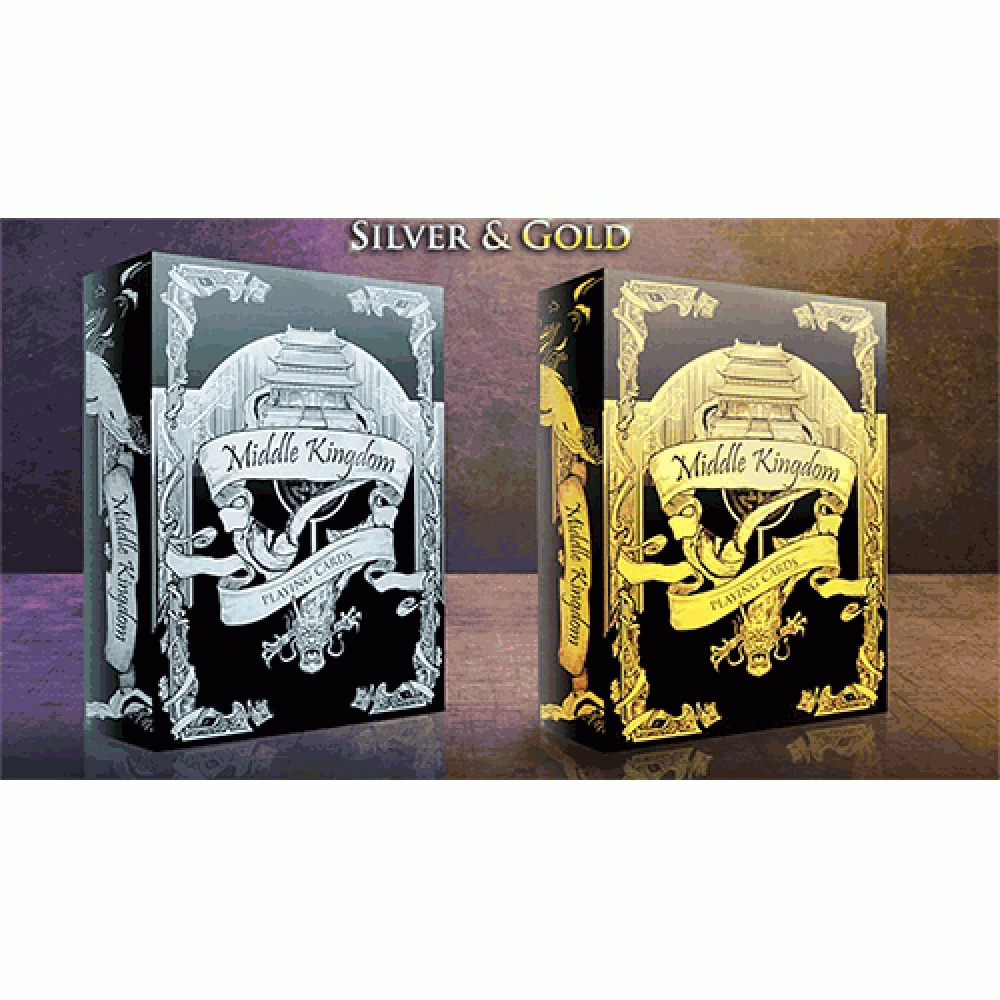 Spielkarten Middle Kingdom (Gold) Playing Cards Printed by US Playing Card Co