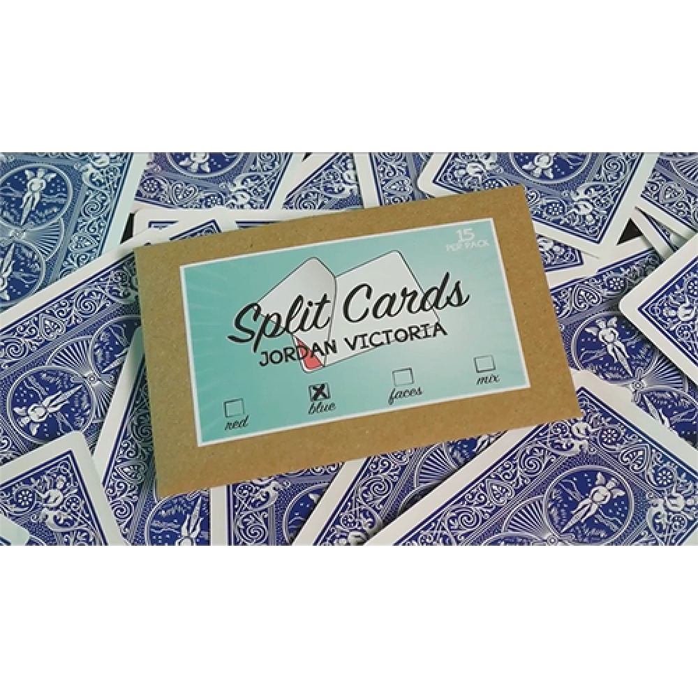 Split Cards 15 ct. (Blue) by PCTC Productions