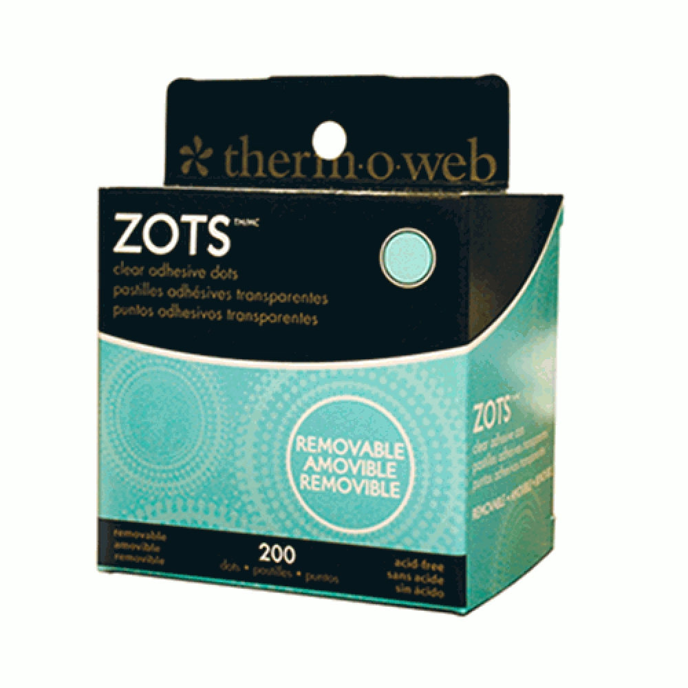 Removable Sticky Dots Medium (3/8" Diameter) Roll of 200