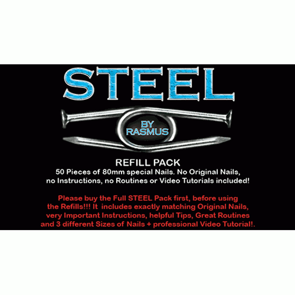 STEEL Refill Nails 50 ct. (80 mm) by Rasmus 
