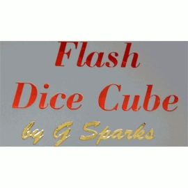 FLASH DICE CUBE (Red) by G Sparks