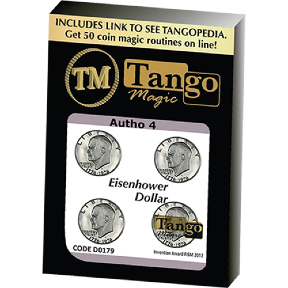Autho 4 Eisenhower Dollar (Gimmicks and Online Instructions) by Tango