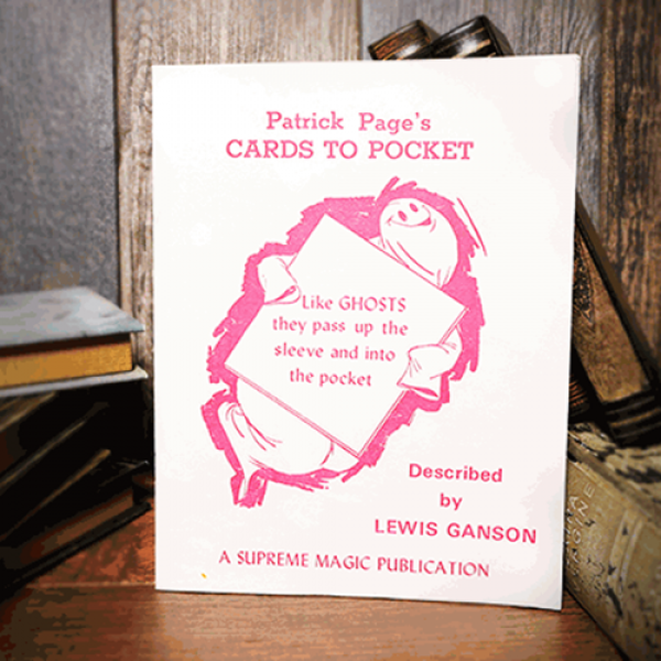 Patrick Page's Cards to Pocket by Lewis Ganson - Book