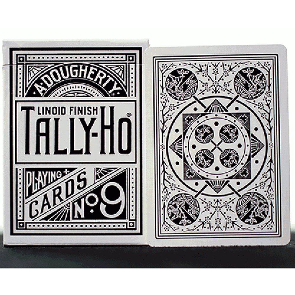 Spielkarten White Tally Ho (Fan Back) Playing Cards