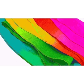 Rainbow Silk Fountain Streamer by Yan Yan Ma and Magiclism