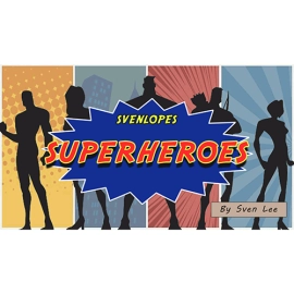 Svengali Envelopes SUPERHEROES (4 x 6 Black) by Sven Lee