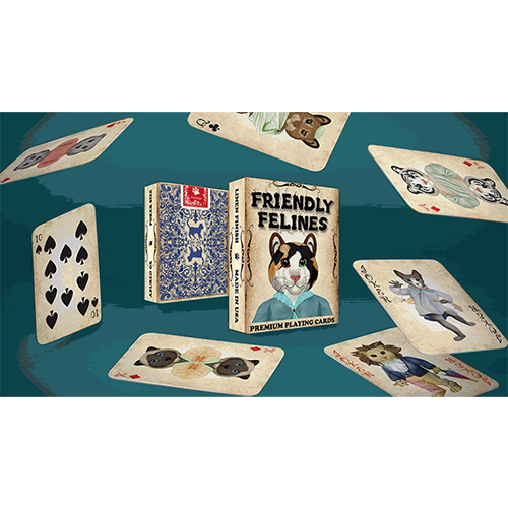 Spielkarten Friendly Feline Playing Cards