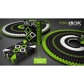 Spielkarten Cardistry Kiwi Ninjas (Green) Playing Cards by World Card Experts