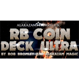 RB Coin Deck Ultra Red (DVD and Gimmicks) by Rob Bromley