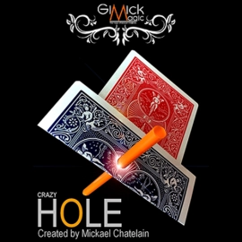 CRAZY HOLE Blue (Gimmick and Online Instructions) by Mickael Chatelain
