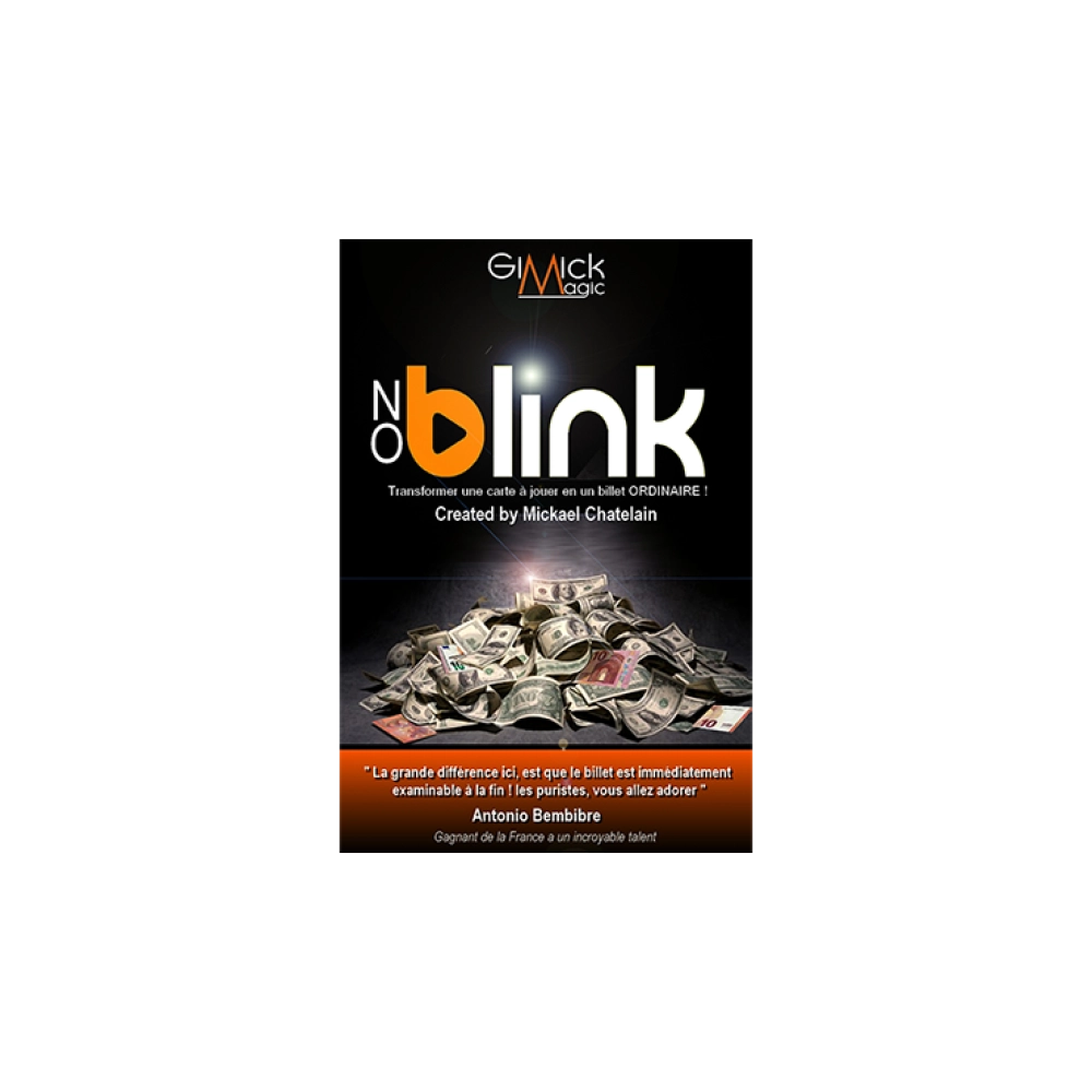 NO BLINK BLUE (Gimmick and Online Instructions) by Mickael Chatelain - DVD