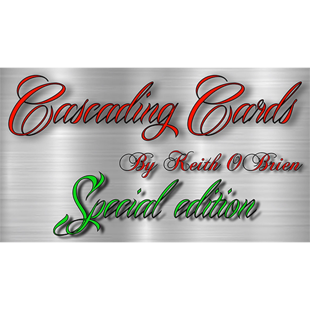 Special Edition Cascading Cards (Cherry Tahoe Blue) by Keith O'Brien