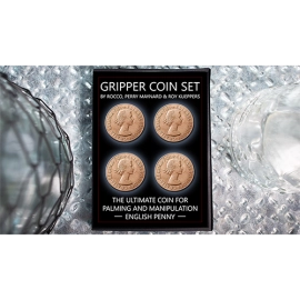 Gripper Coin (Set/ English Penny) by Rocco Silano