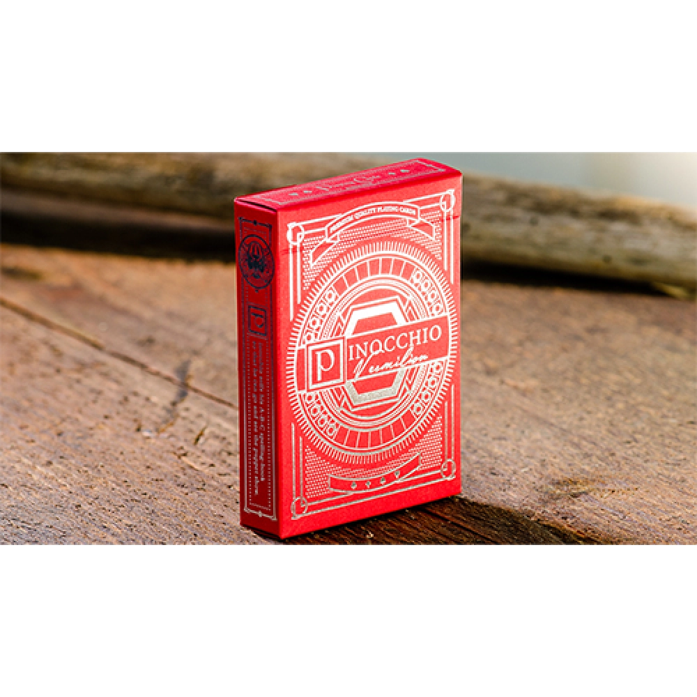 Spielkarten Pinocchio Vermilion Playing Cards (Red) by Elettra Deganello