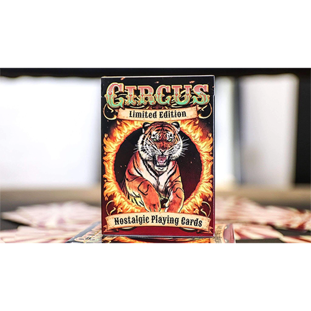 Spielkarten Limited Edition Circus Nostalgic Red Gilded Playing Cards