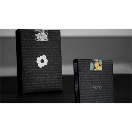 Spielkarten Limited Edition Black Flora Playing Cards by Paul Robaia