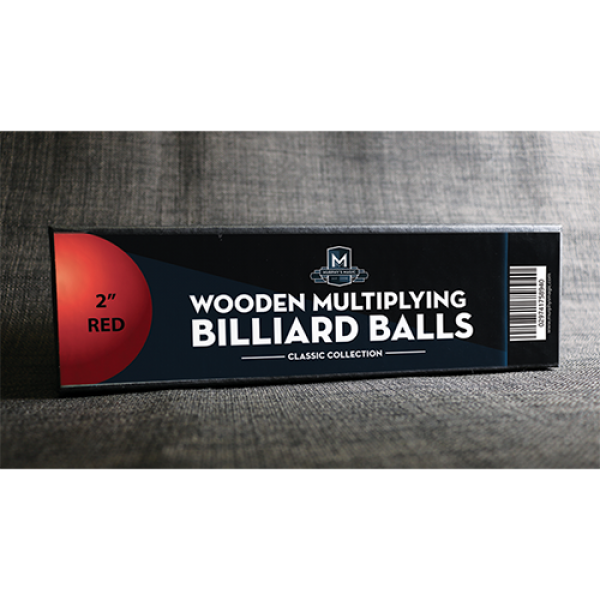 Wooden Billiard Balls (2" Red) by Classic Collections