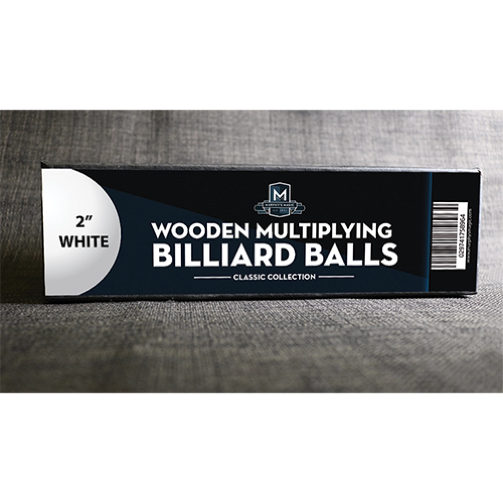 Wooden Billiard Balls (2" White) by Classic Collections