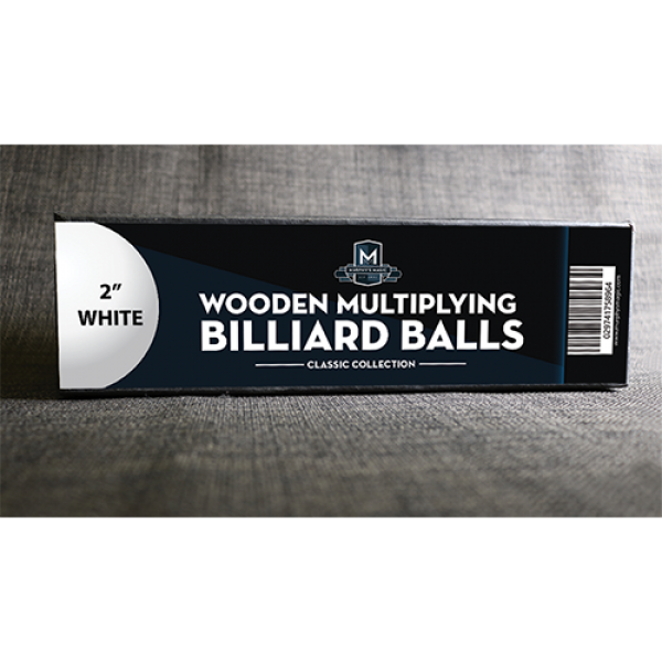 Wooden Billiard Balls (2" White) by Classic C...