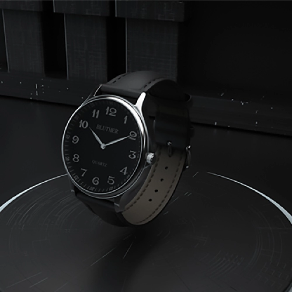 Infinity Watch V3 - Silver Case Black Dial / PEN Version (Gimmick and Online Instructions) by Bluether Magic
