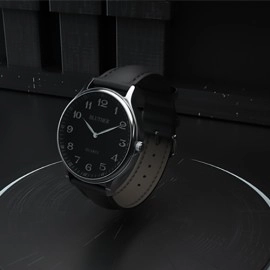 Infinity Watch V3 - Silver Case Black Dial / PEN Version (Gimmick and Online Instructions) by Bluether Magic