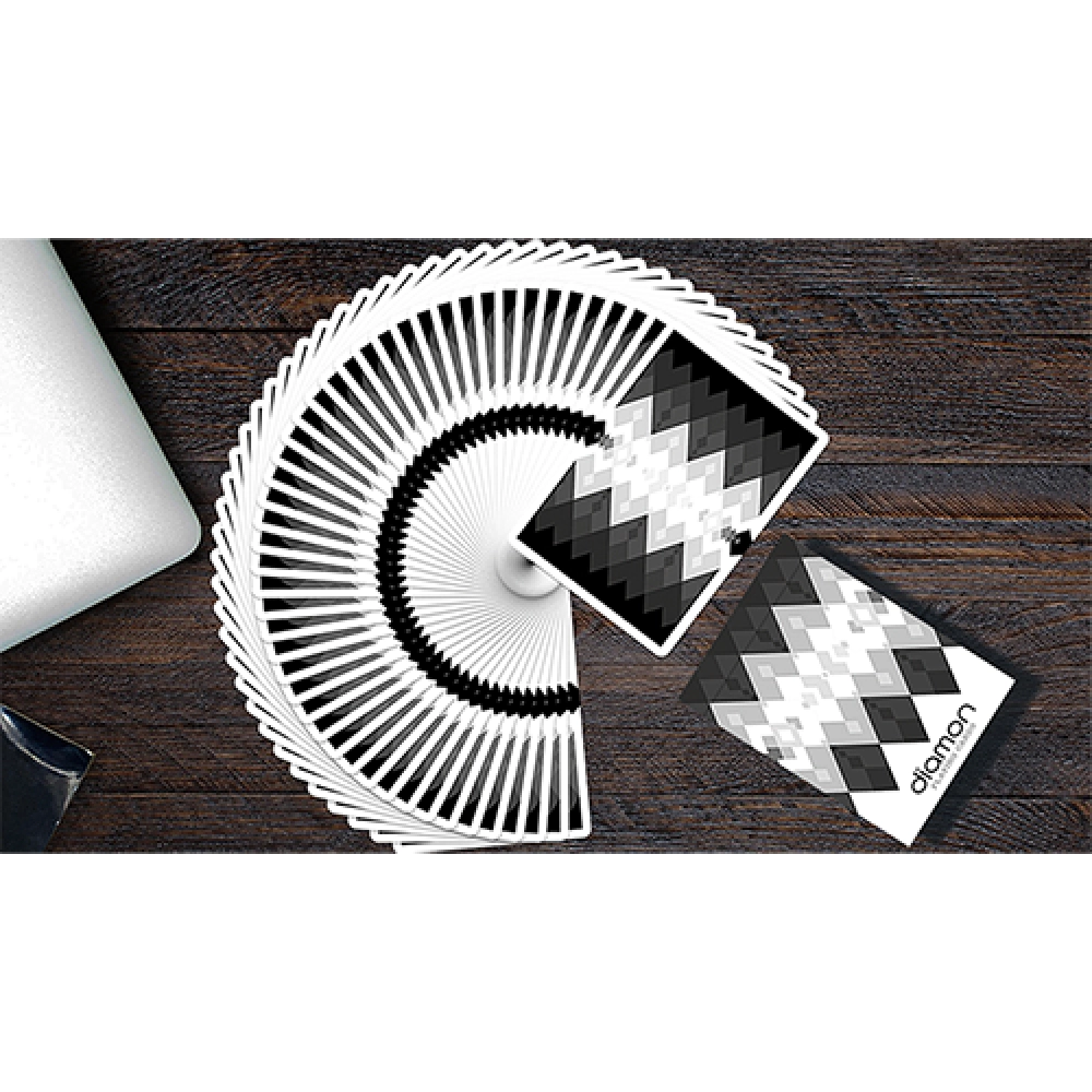 Spielkarten Diamon Playing Cards N° 10 Black and White