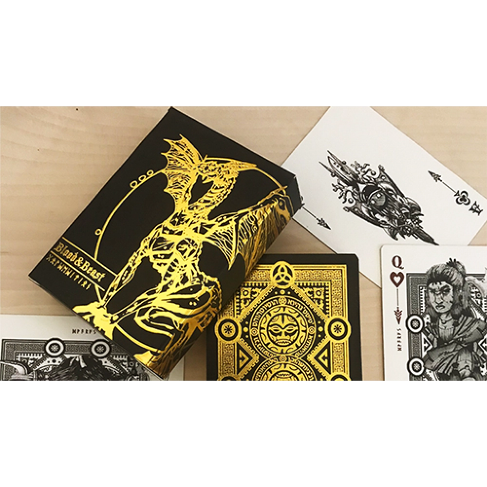 Spielkarten Blood and Beast (Gold-Gilded) Playing Cards