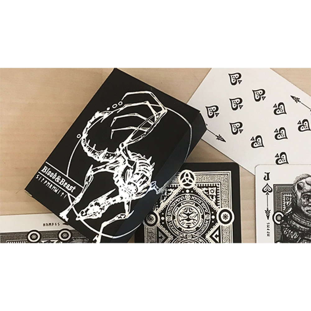 Spielkarten Blood and Beast (Silver) Playing Cards