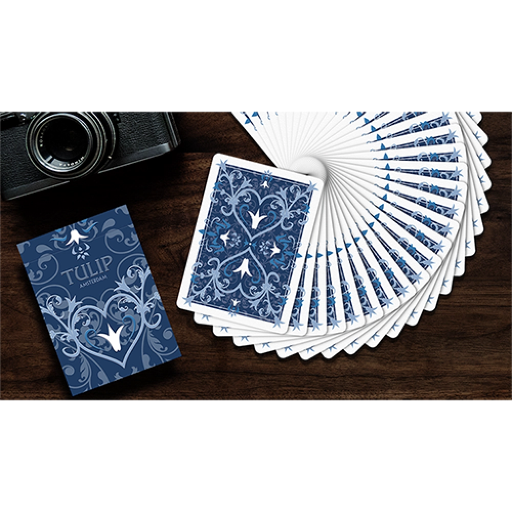 Spielkarten Tulip Playing Cards (Dark Blue) by Dutch Card House Company