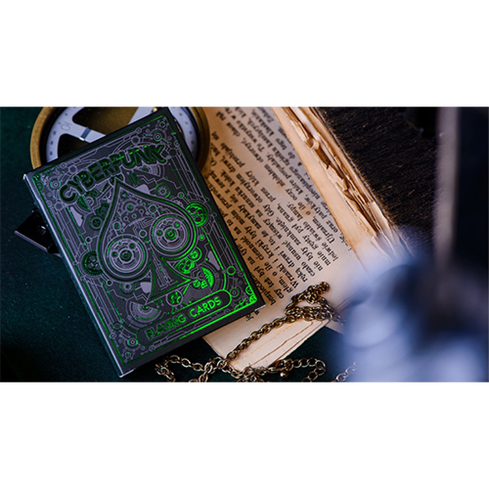 Spielkarten Cyberpunk Green by Elephant Playing Cards