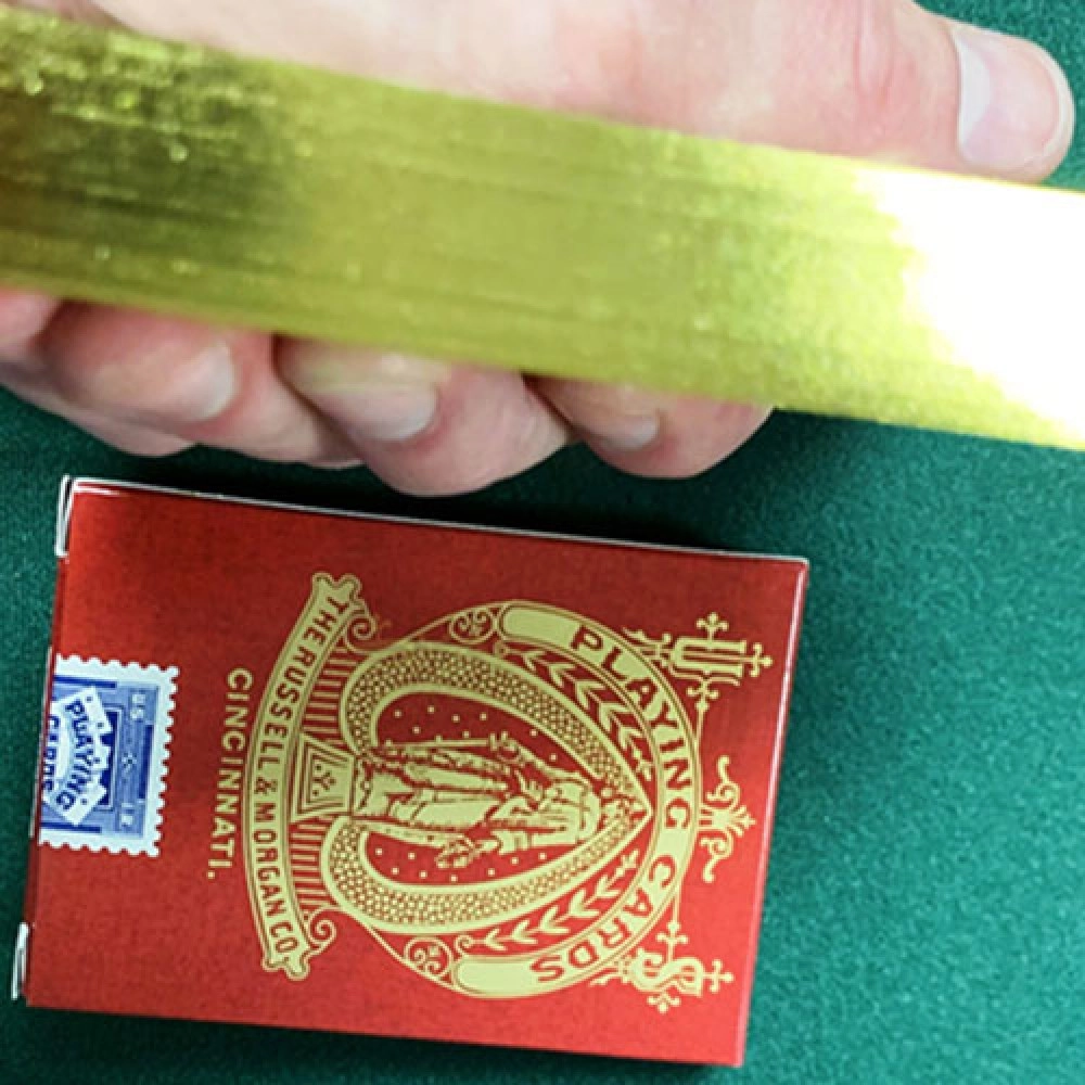 Spielkarten Limited Late 19th Century Square Faro Gilded (Red) Playing Cards