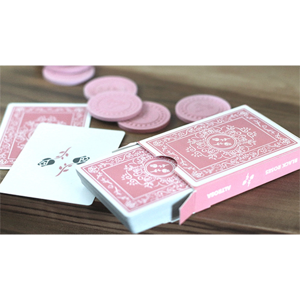 Spielkarten Black Roses Altrosa Playing Cards