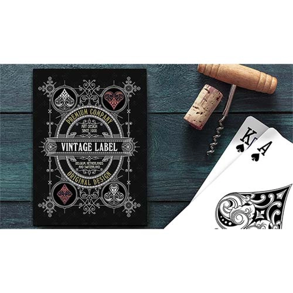 Spielkarten Vintage Label Playing Cards (Premier Edition Black) by Craig Maidment