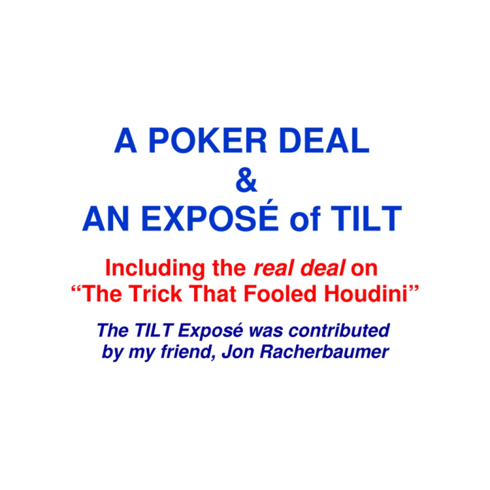 A Poker Deal & An Exposé of TILT by Paul A. Lelekis eBook DOWNLOAD