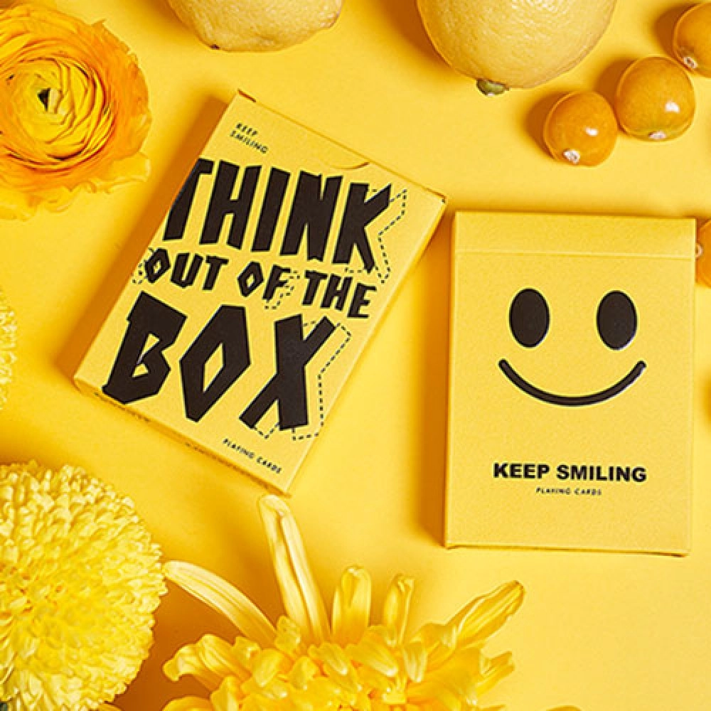 Spielkarten Keep Smiling Yellow V2 Playing Cards by Bocopo