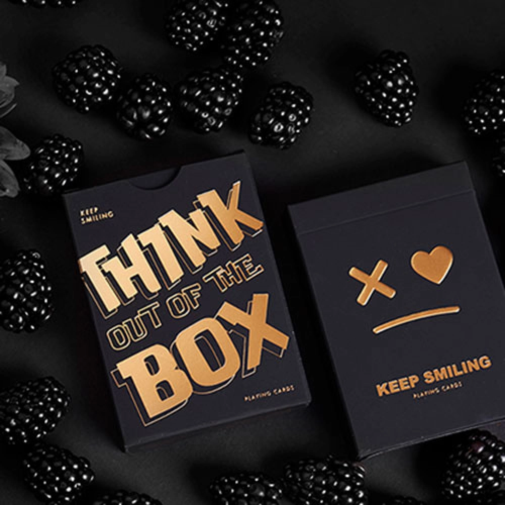 Spielkarten Keep Smiling Black V2 Playing Cards by Bocopo