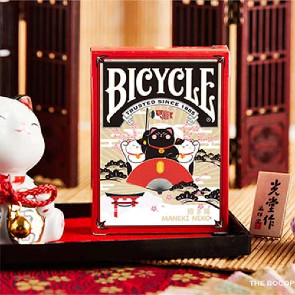 Spielkarten Bicycle Maneki Neko (RED) Playing Cards by Bocopo