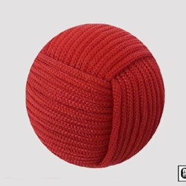 Rope Ball 2.25 inch (Red) by Mr. Magic