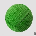 Rope Ball 2.25 inch (Green) by Mr. Magic