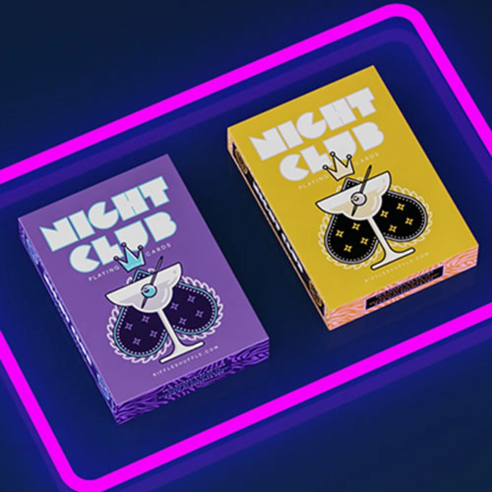 Spielkarten Nightclub UV Edition Playing Cards by Riffle Shuffle