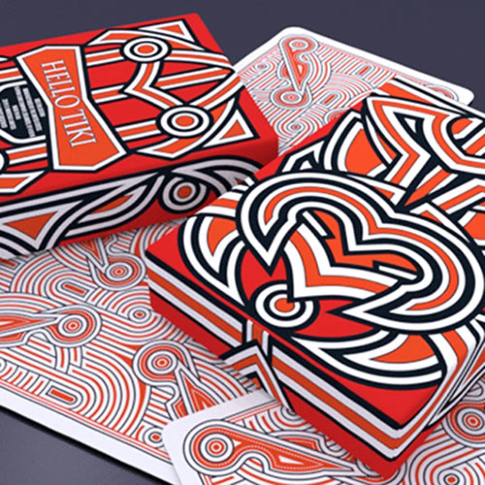 Spielkarten Hello Tiki (Red) Playing Cards