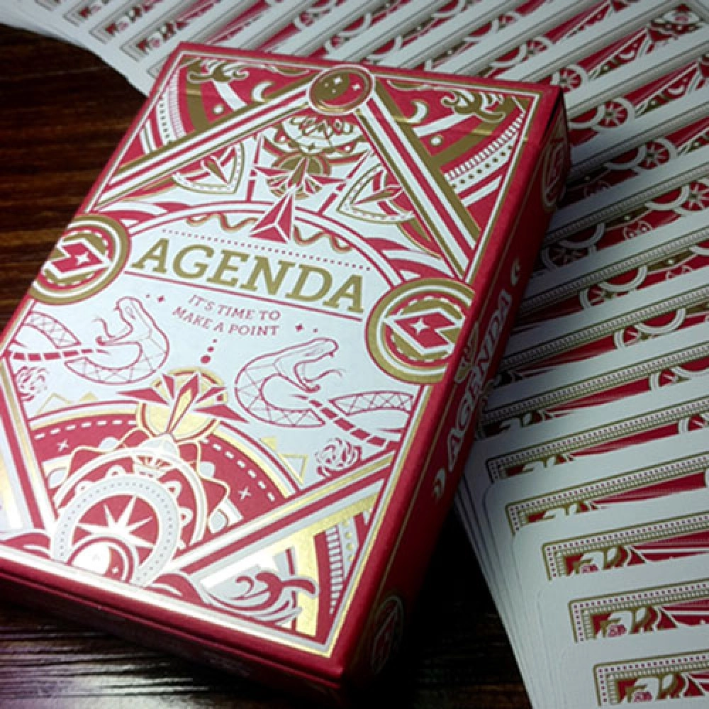 Spielkarten Agenda Red Premium Edition Playing Cards