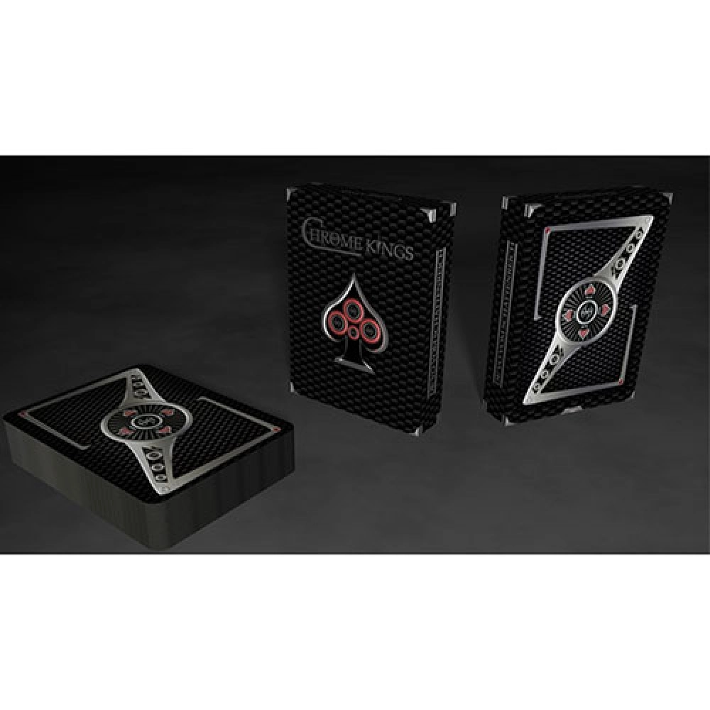 Spielkarten Chrome Kings Carbon Playing Cards (Standard) by De'vo vom Schattenreich and Handlordz