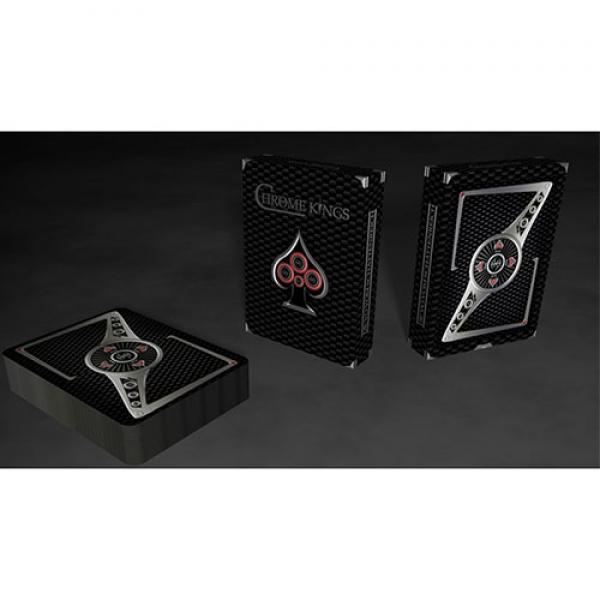 Chrome Kings Carbon Playing Cards (Standard) by De'vo vom Schattenreich and Handlordz