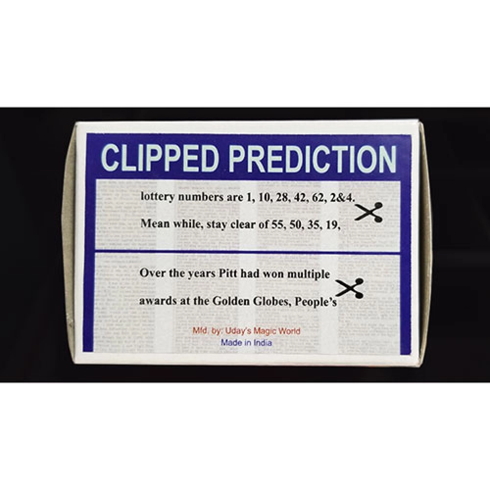 CLIPPED PREDICTION (Lotto/Golden Globe) by Uday
