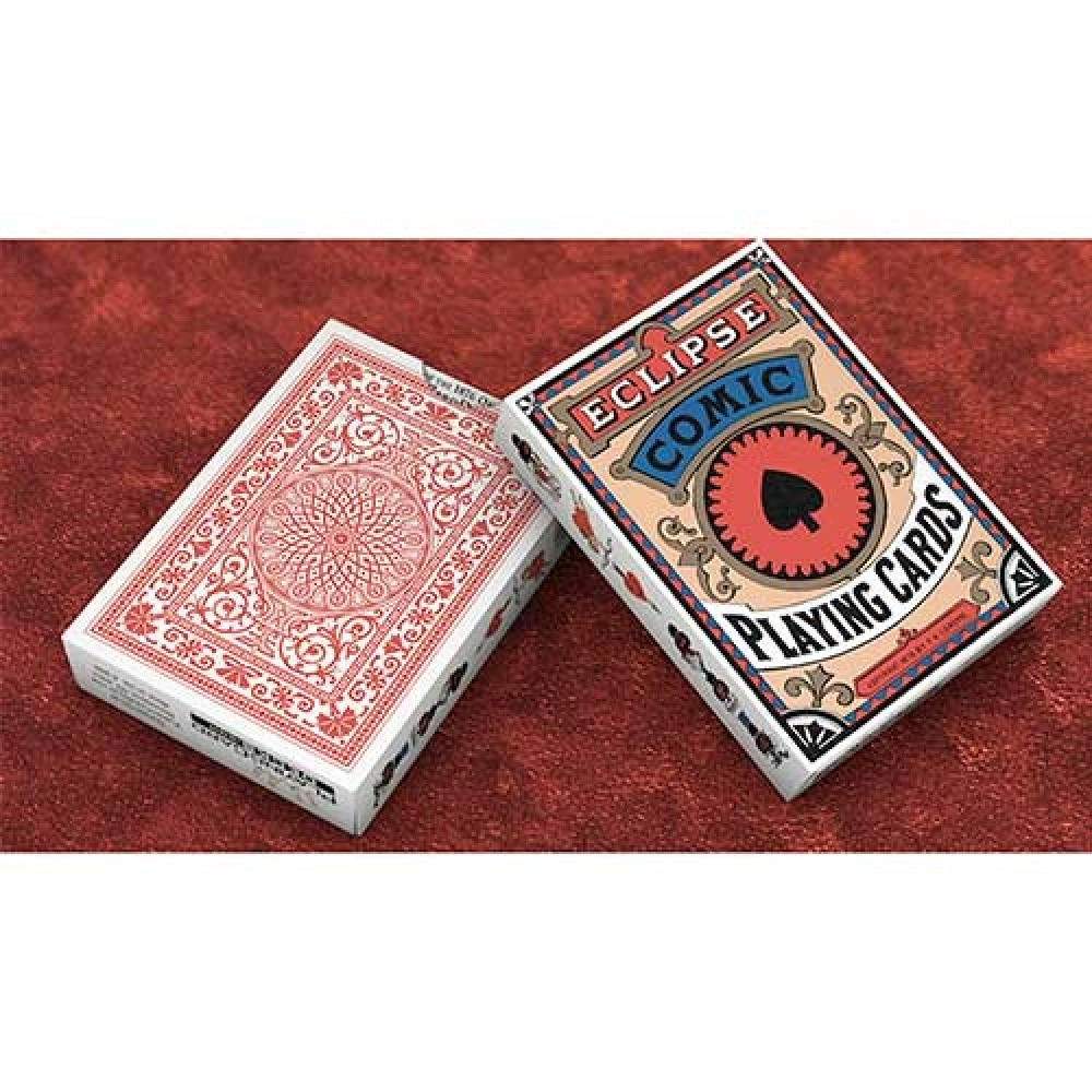 Spielkarten Eclipse Comic (Red) Vintage Transformation Playing Cards
