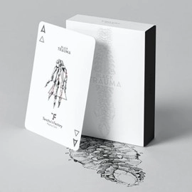 Spielkarten Black Trauma White Edition Playing Cards