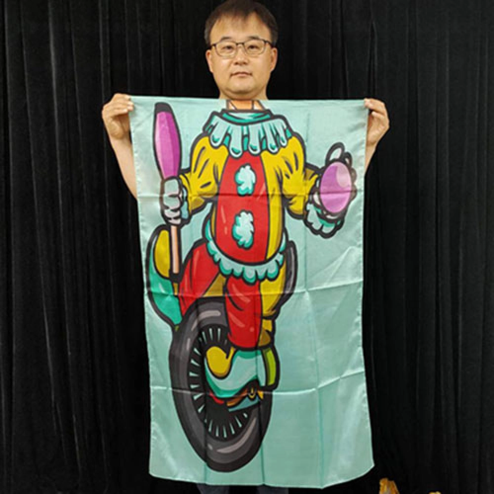 Character Silk (Clown) 35 X 43  by JL Magic