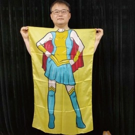 Character Silk (Super Girl) 35 X 43  by JL Magic
